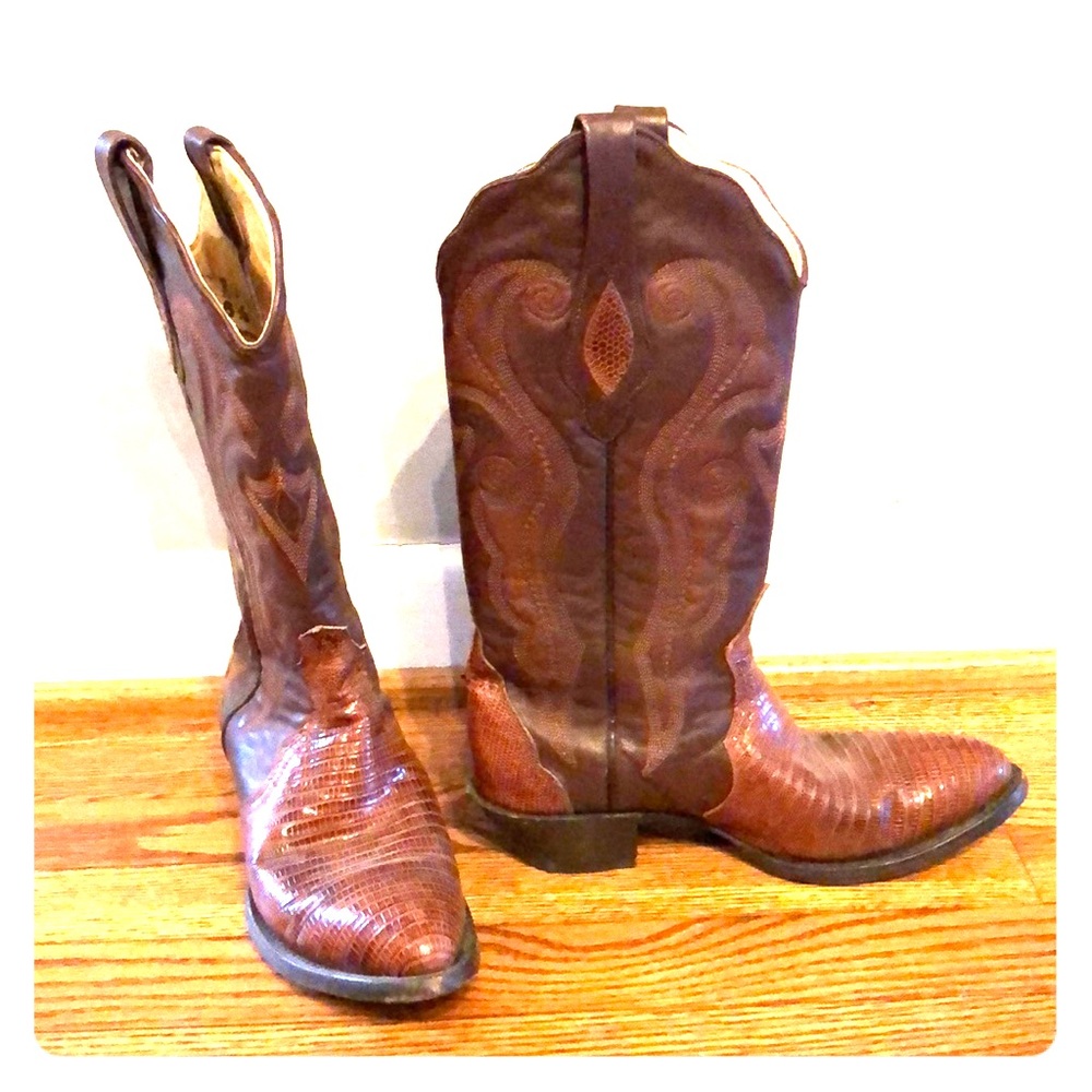 Corral lizard cowboy boots size 6.5 women’s